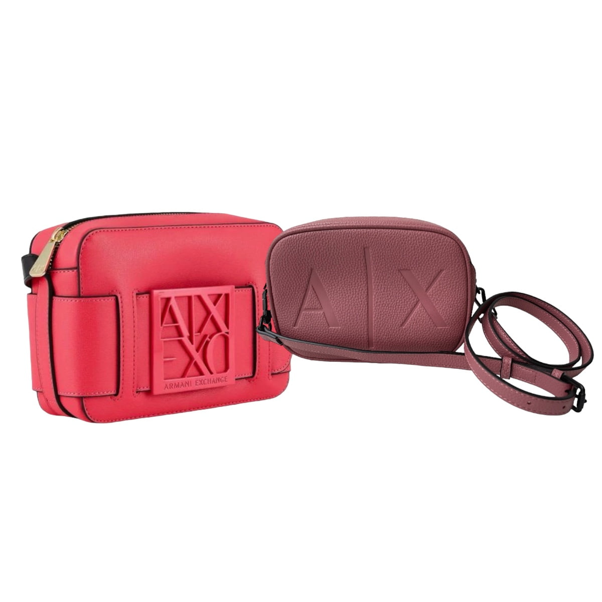 2 Pack Bolsas Armani Exchange Camara + Crossbody Rosa - Redcodeshopp