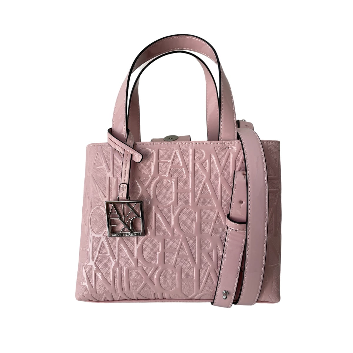 Bolsa Mini Tote Armani Exchange Rosa Brillante