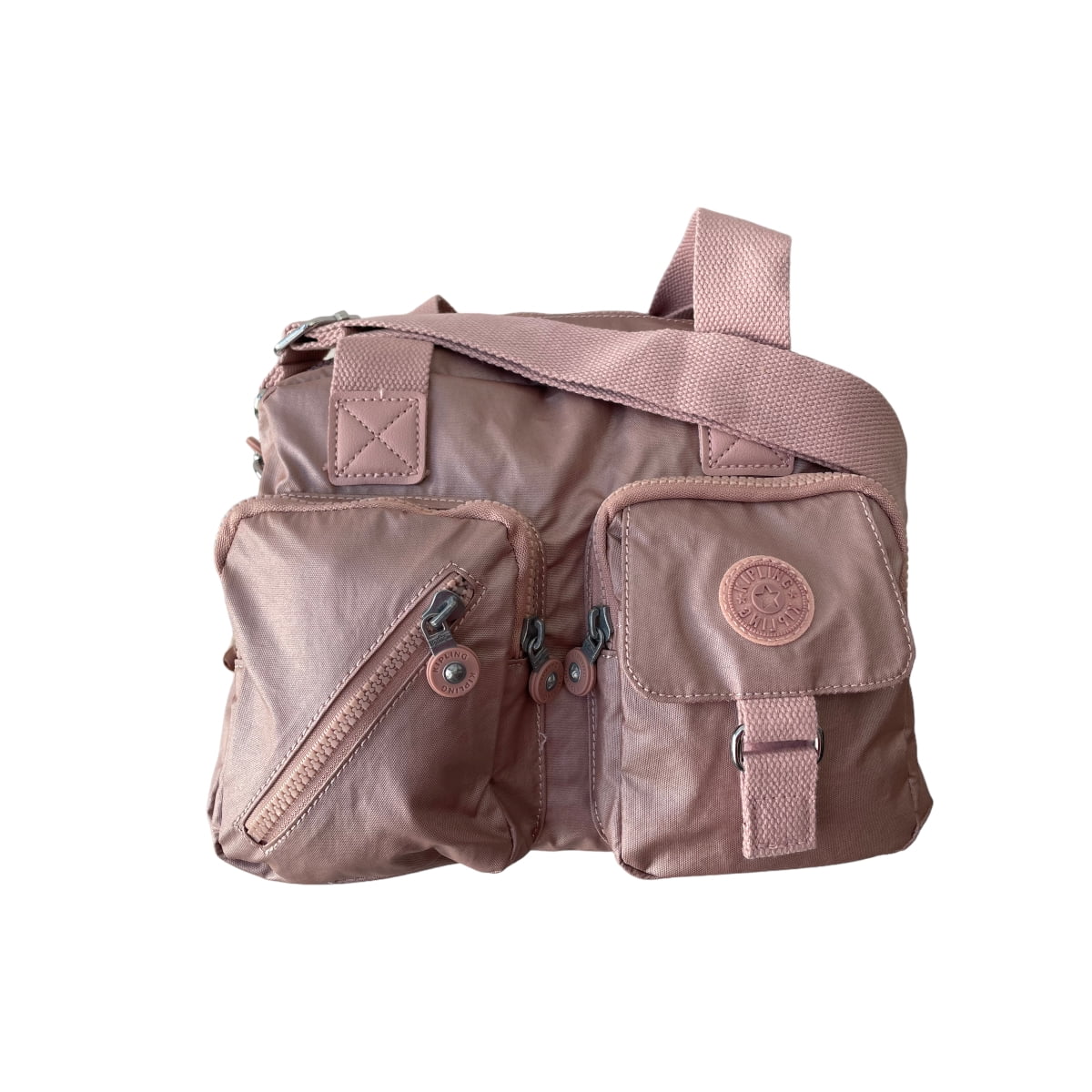 Bolsa shoulder Kipling Rosa Metalico - Redcodeshopp