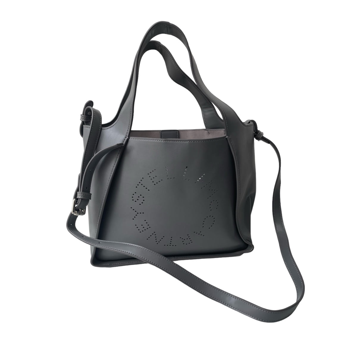 Bolsa Stella McCartney Piel Gris con Logo - Redcodeshopp