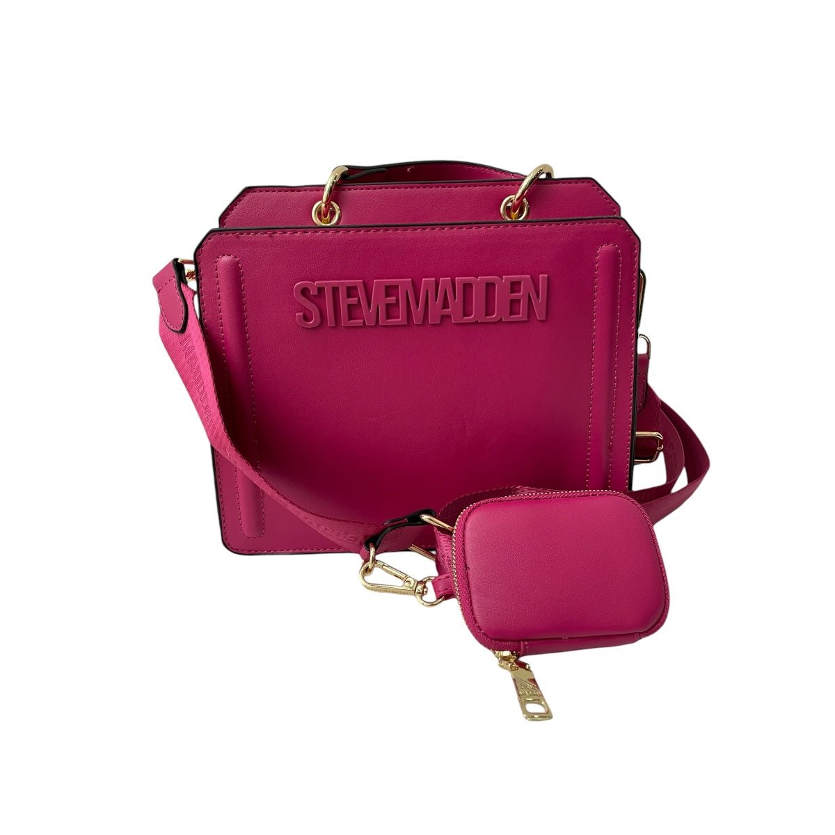 Bolsa Steve Madden Bevelyn fiuscha rosa - Redcodeshopp