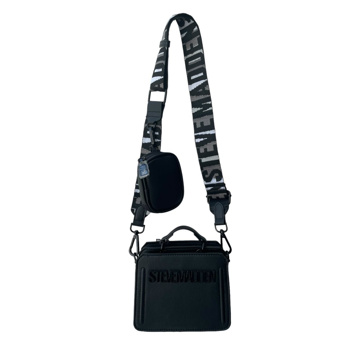 Bolsa Steve Madden Mini Bevelimm  Black Negro