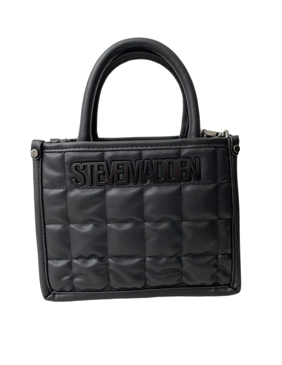 Bolsa Steve Madden Mini Tote Binko Sqares Black