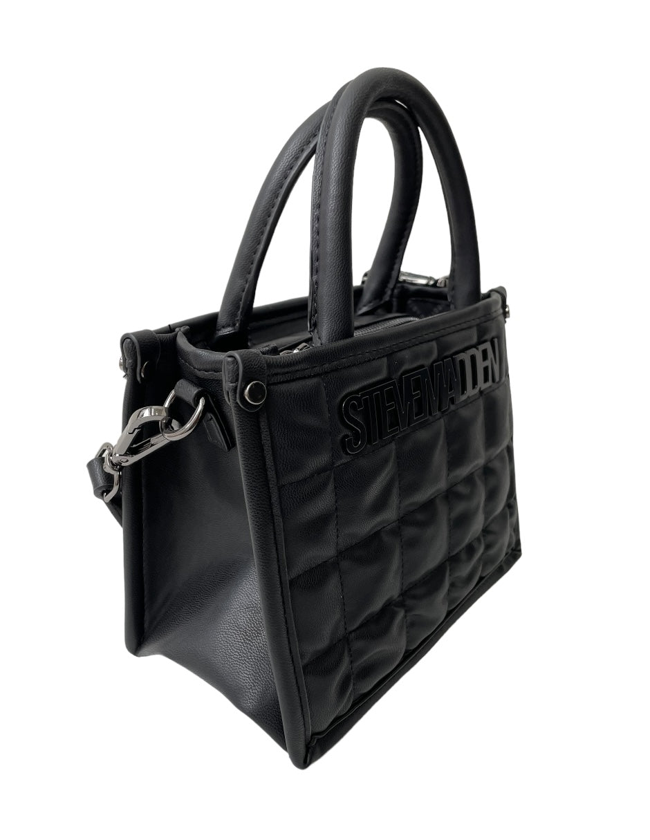 Bolsa Steve Madden Mini Tote Binko Sqares Black