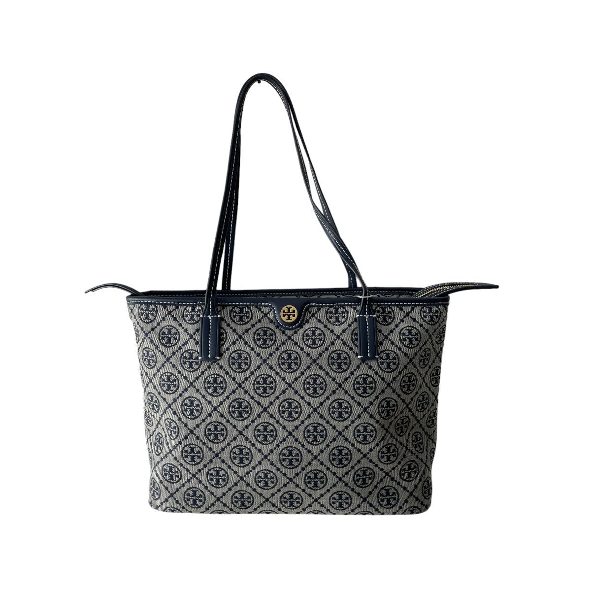 Bolsa Tote Monogram Tory Burch Gris - Redcodeshopp