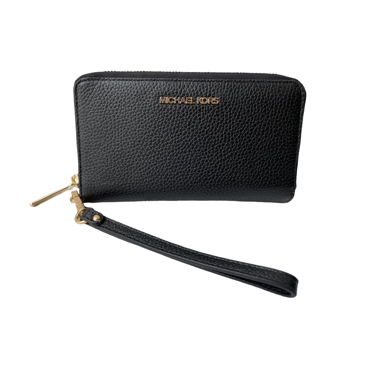 Cartera Michael Kors Negra Con Dorado