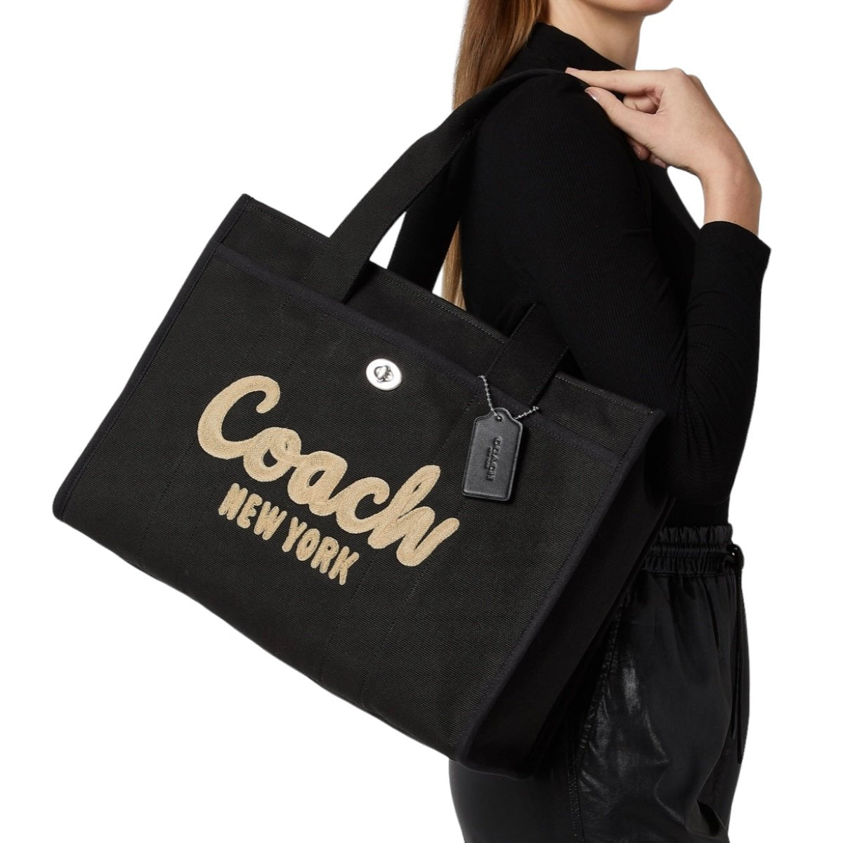 Coach Tote Varsity Mediana Negra