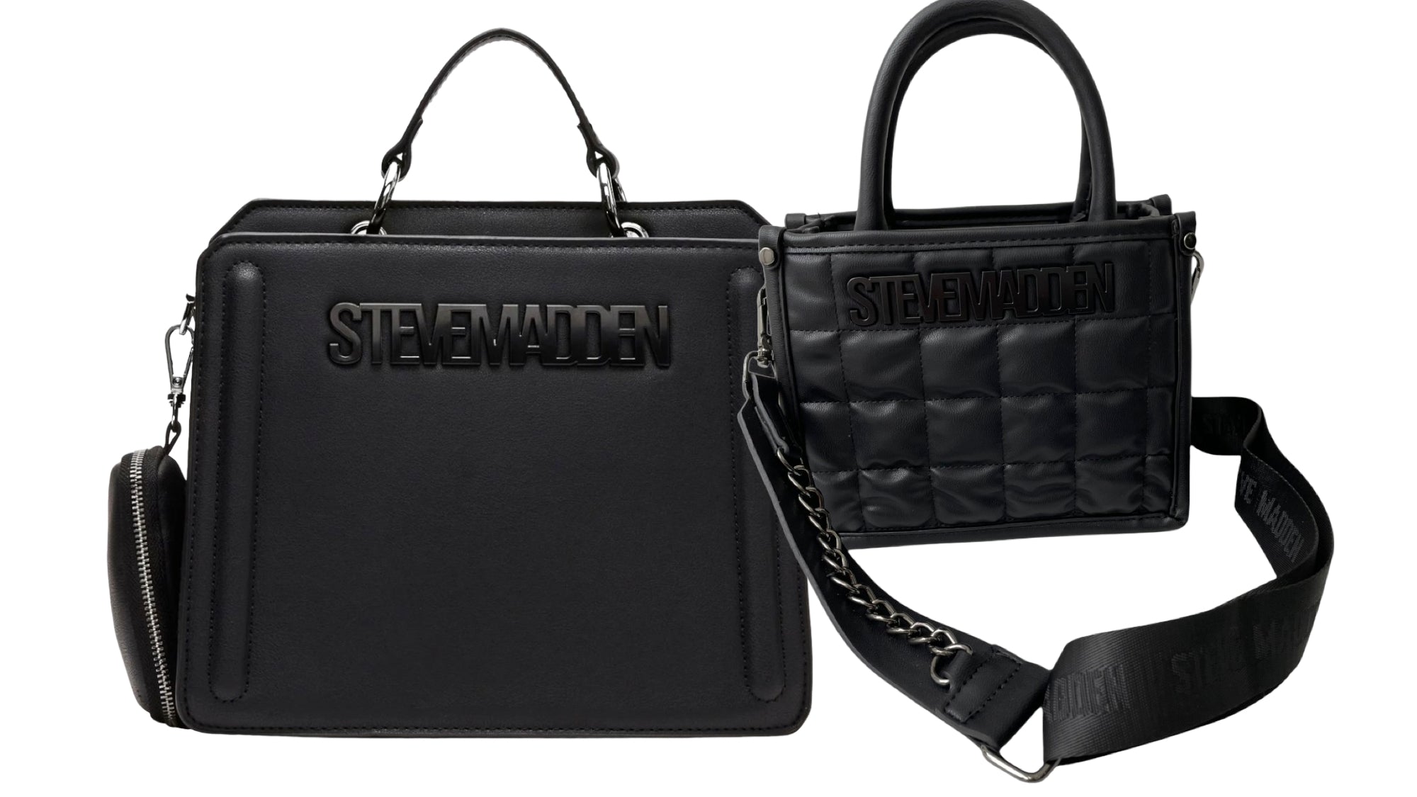 Combo Bolsas prara Dama Steve Madden Bevelyn & Biniko Black - Redcodeshopp