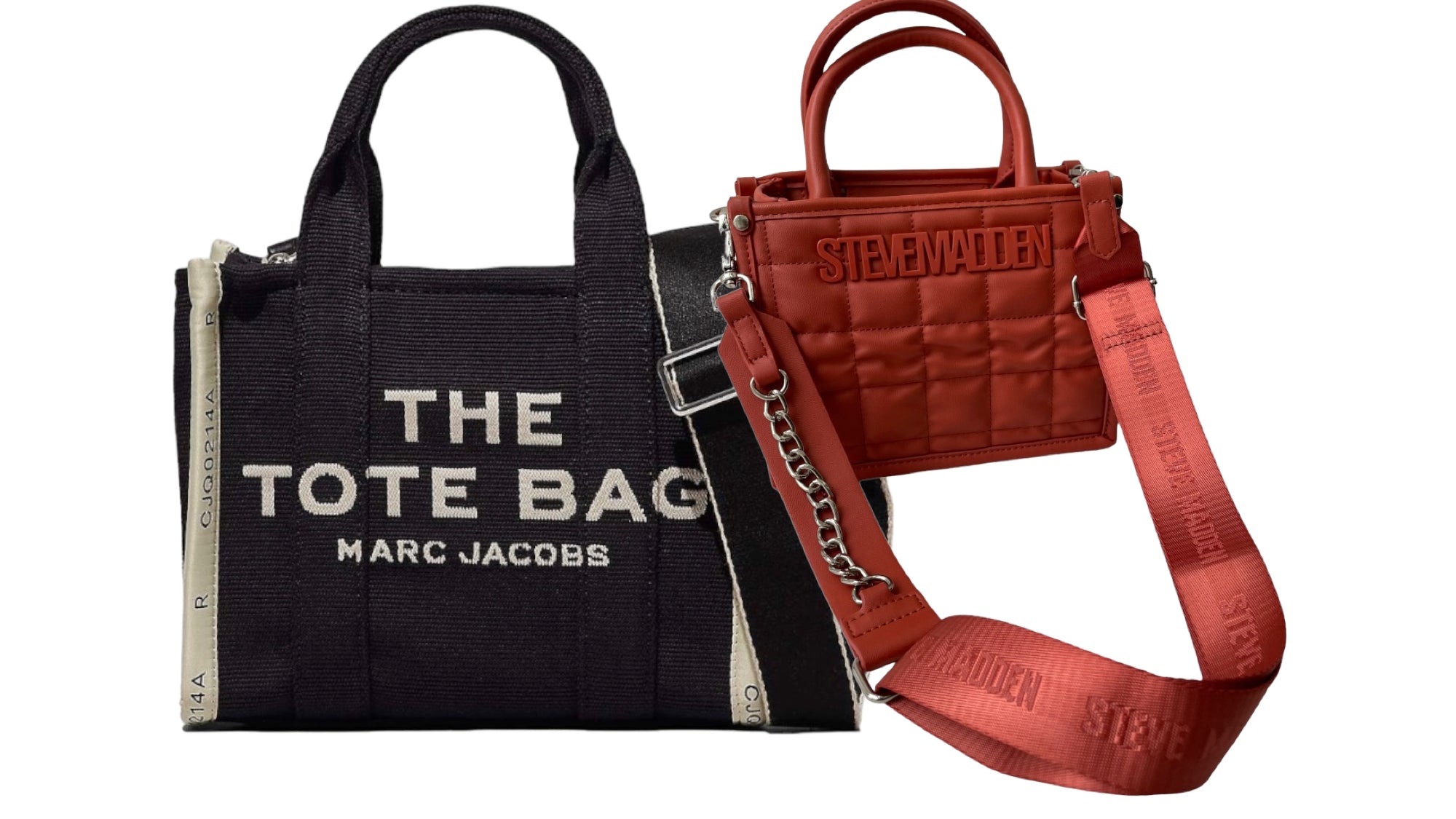 Combo Bolsas The Tote Bag Marc Jacobs Jaquard Mediana + Bolsa Steve Madden Bniko Orange - Redcodeshopp