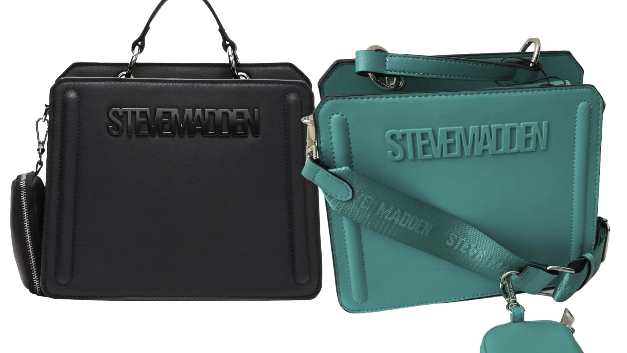 Combo de 2 Bolsas prara Dama Steve Madden Bevelyn Black & Green - Redcodeshopp