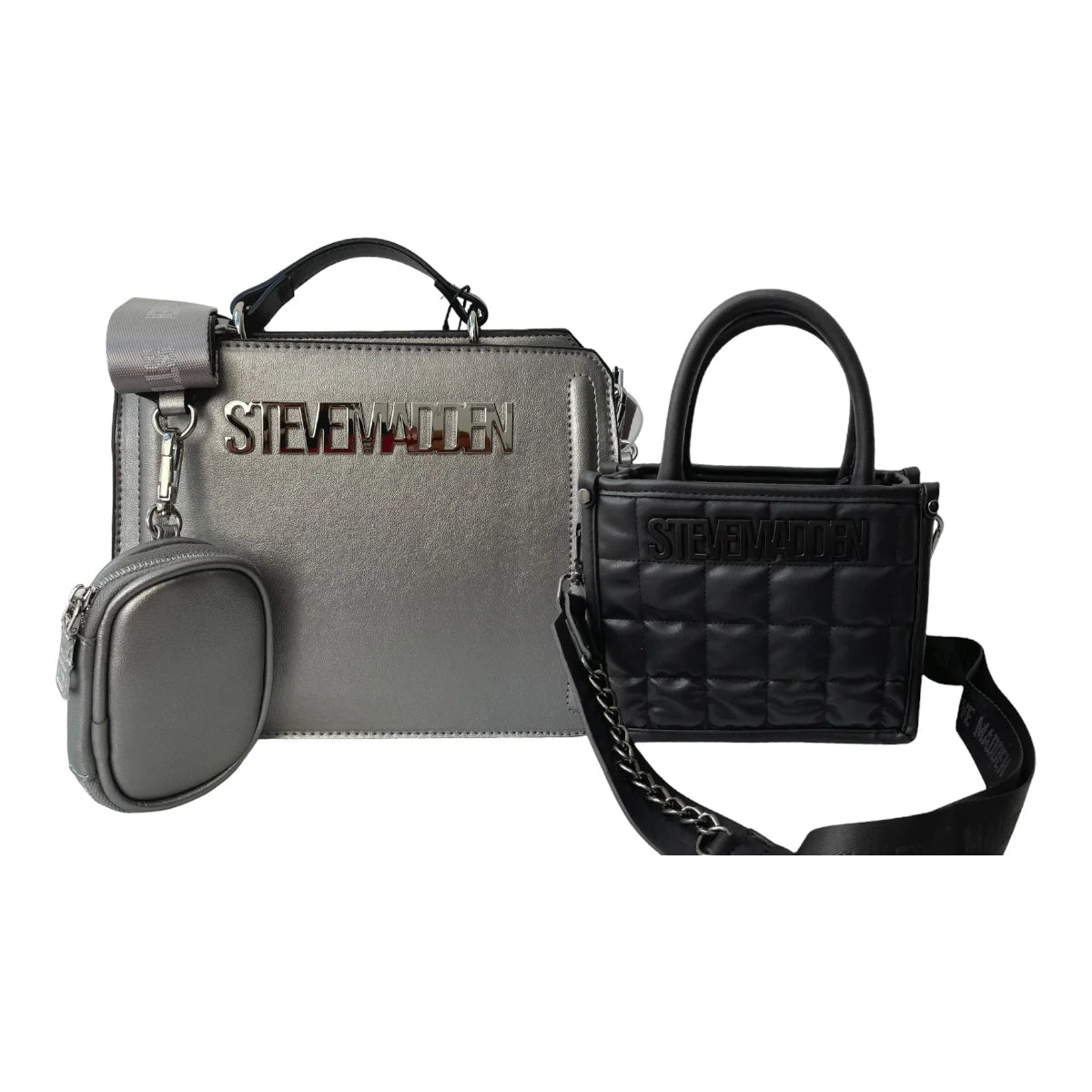 Combo de Bolsas Steve Madden Bevelyn Silver & Bniko - Redcodeshopp