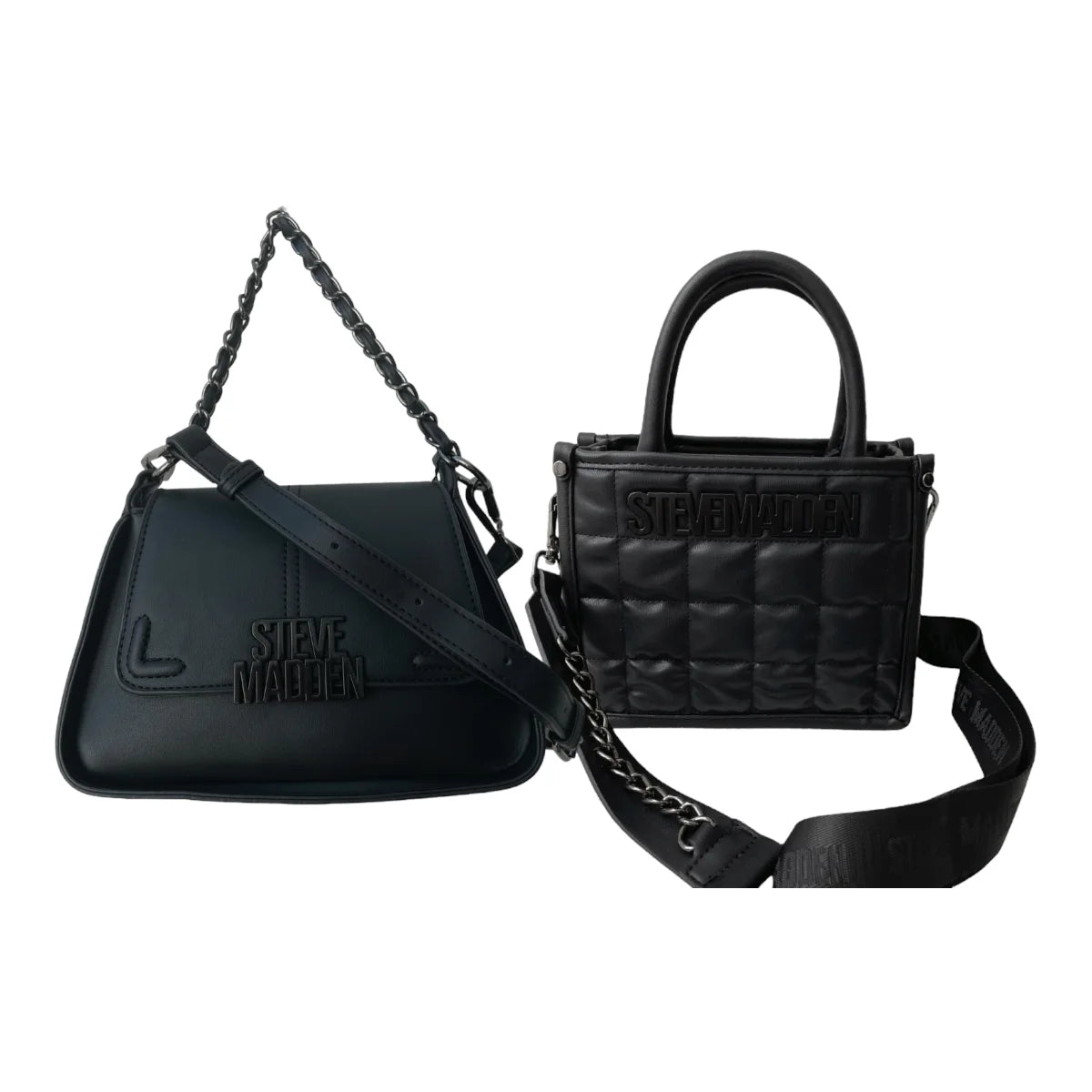 Combo de Bolsas Steve Madden Bportia & Bniko Black - Redcodeshopp