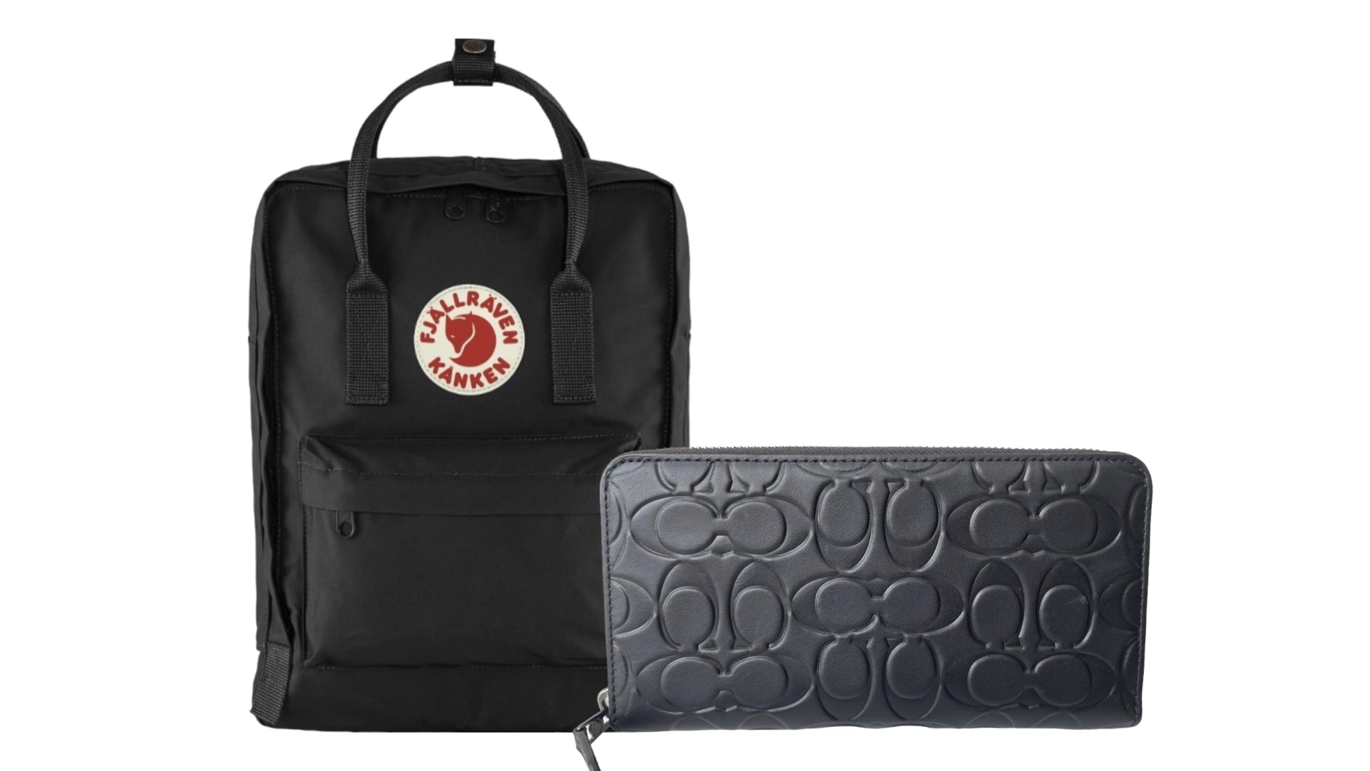 Combo día del Padre Backpack Fjallraven Kanken Black + Cartera Medium Coach Signature Black - Redcodeshopp