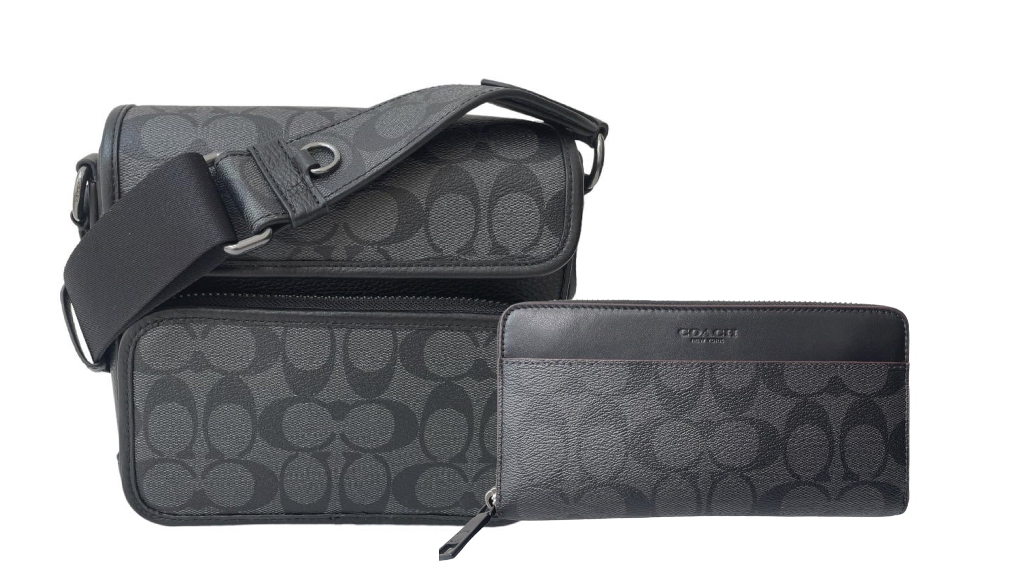 Combo día del Padre Crossbody Men Coach Sullivan Flap + Cartera Medium Coach Snew York - Redcodeshopp