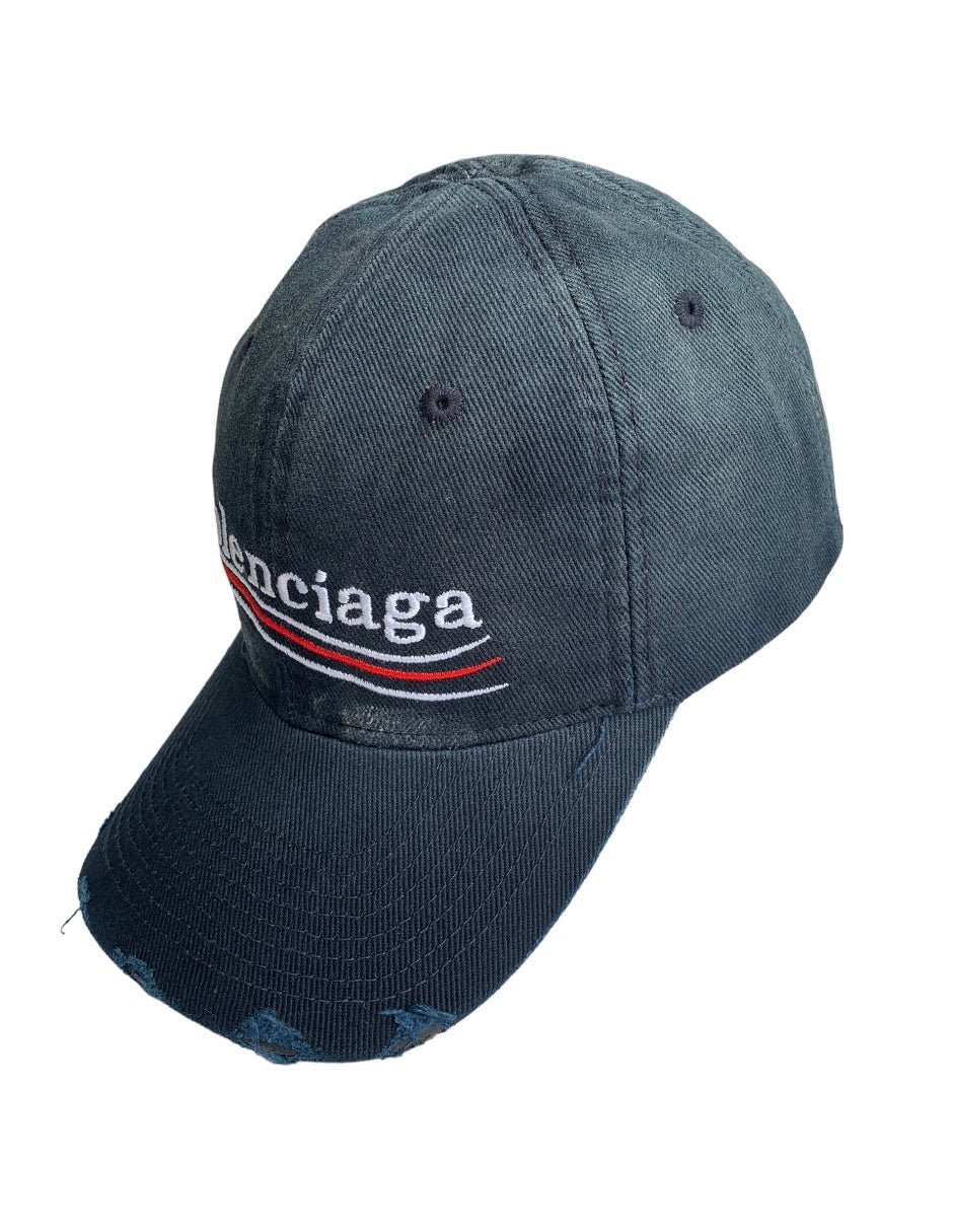 Gorra Vicera Balenciaga Marino Lineas - Redcodeshopp