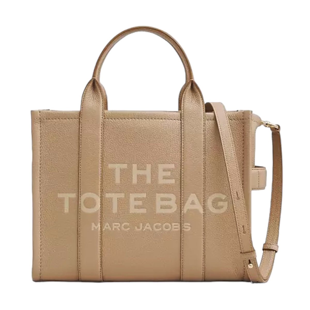 Marc Jacobs The Tote Bag Piel Beige Mediana 33cm - Redcodeshopp