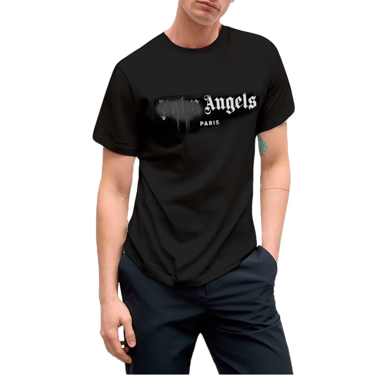 Palm Angels Playera Paris Sprayed hombre - Redcodeshopp