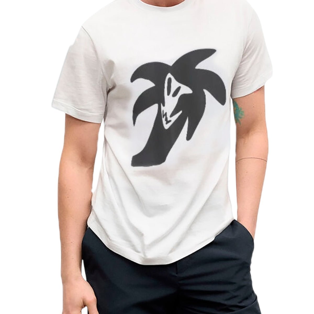 Palm Angels playera The Palm Blanca - Redcodeshopp