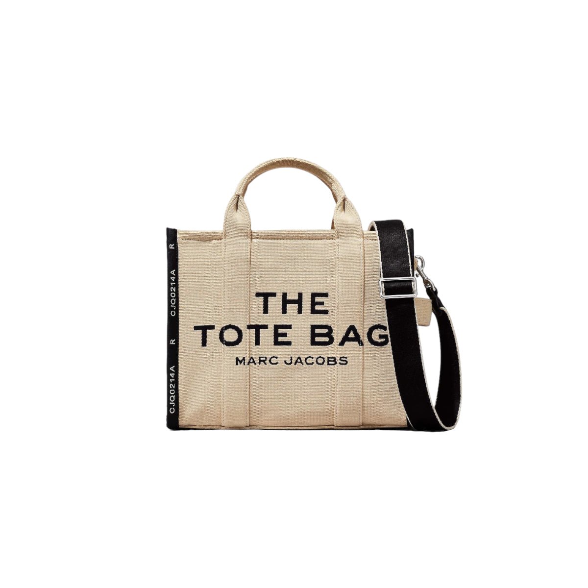 The Jacquard Medium Tote Bag Beige