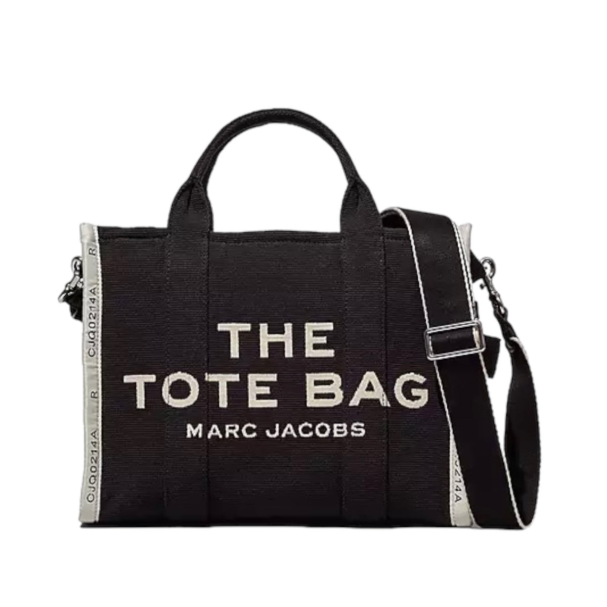 The Jacquard Medium Tote Bag Black - Redcodeshopp