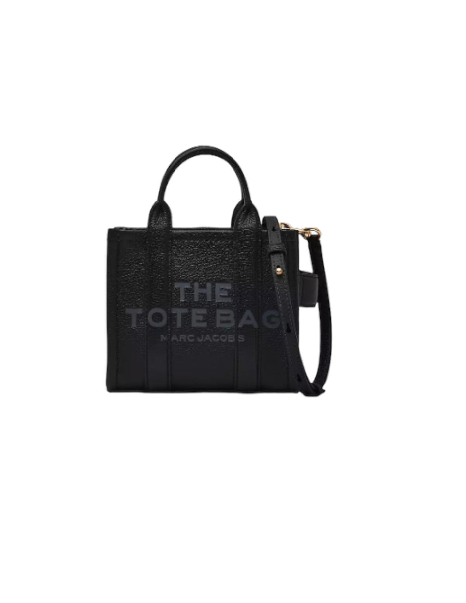 The Tote Bag Marc Jacobs negra Piel Mini 18cm