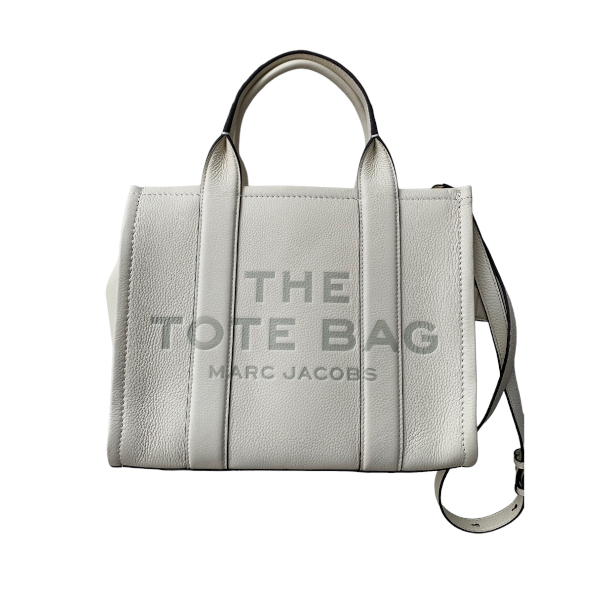 The Tote Bag Marc Jacobs Piel Blanco Mediana - Redcodeshopp