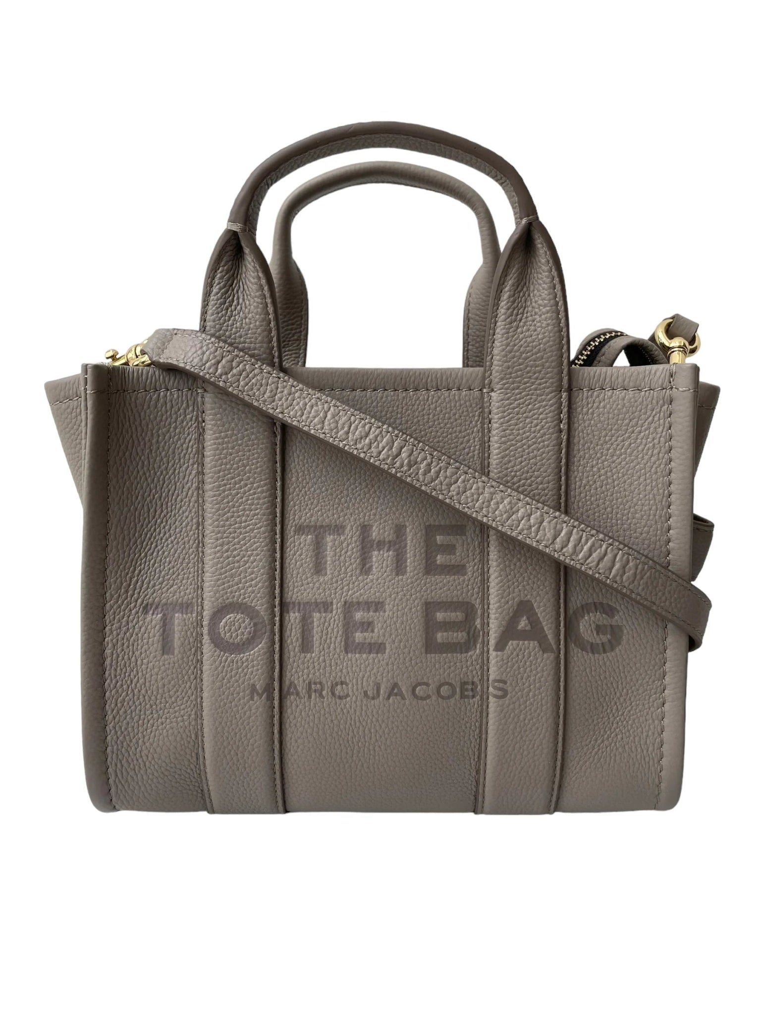 The Tote Bagg Marc Jacobs Piel Cemento Mediana