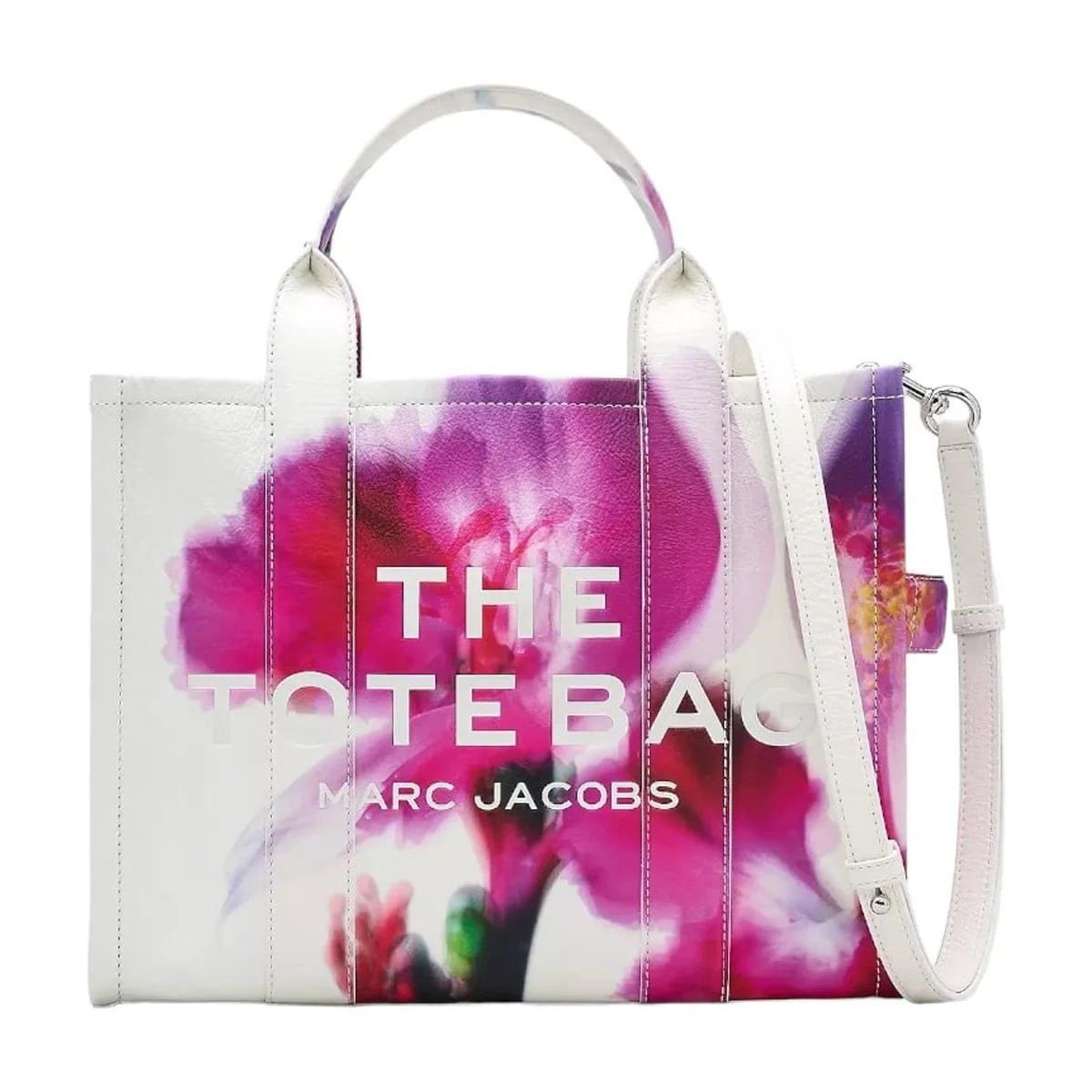 Tote Marc Jacobs Piel Floral Multicolor Mediana